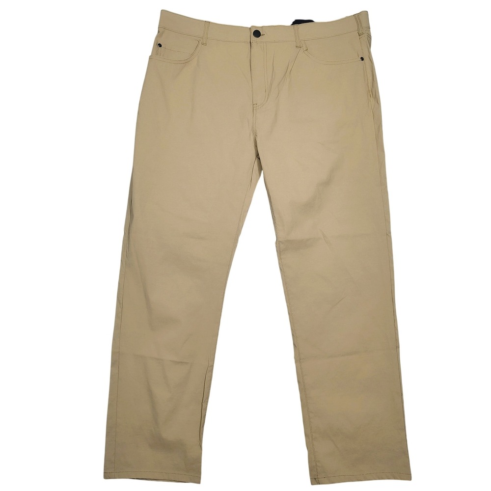 Denali Travel Pant Mens 40x30 Delta Khaki Straight Stretch UPF 50 Nylon Spandex